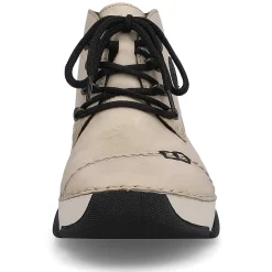 Rieker Women'S Lace-Up Shoes Cream Beige