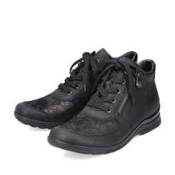 Rieker Women'S Lace-Up Shoes Deep Black