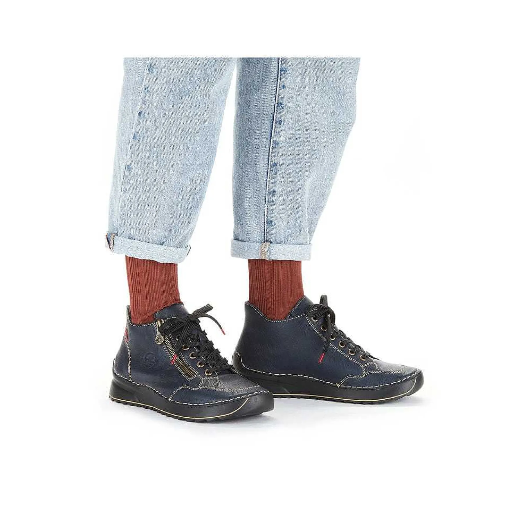 Rieker Women'S Lace-Up Shoes, Slate Blue