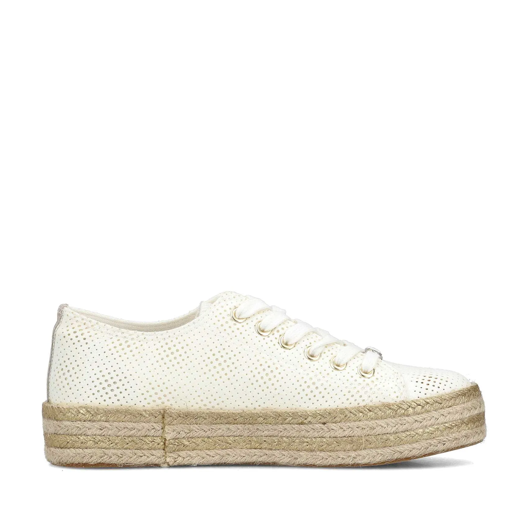 Rieker Women'S Lace-Up Shoes Swan White