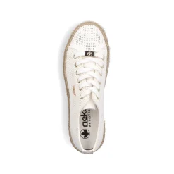 Rieker Women'S Lace-Up Shoes Swan White