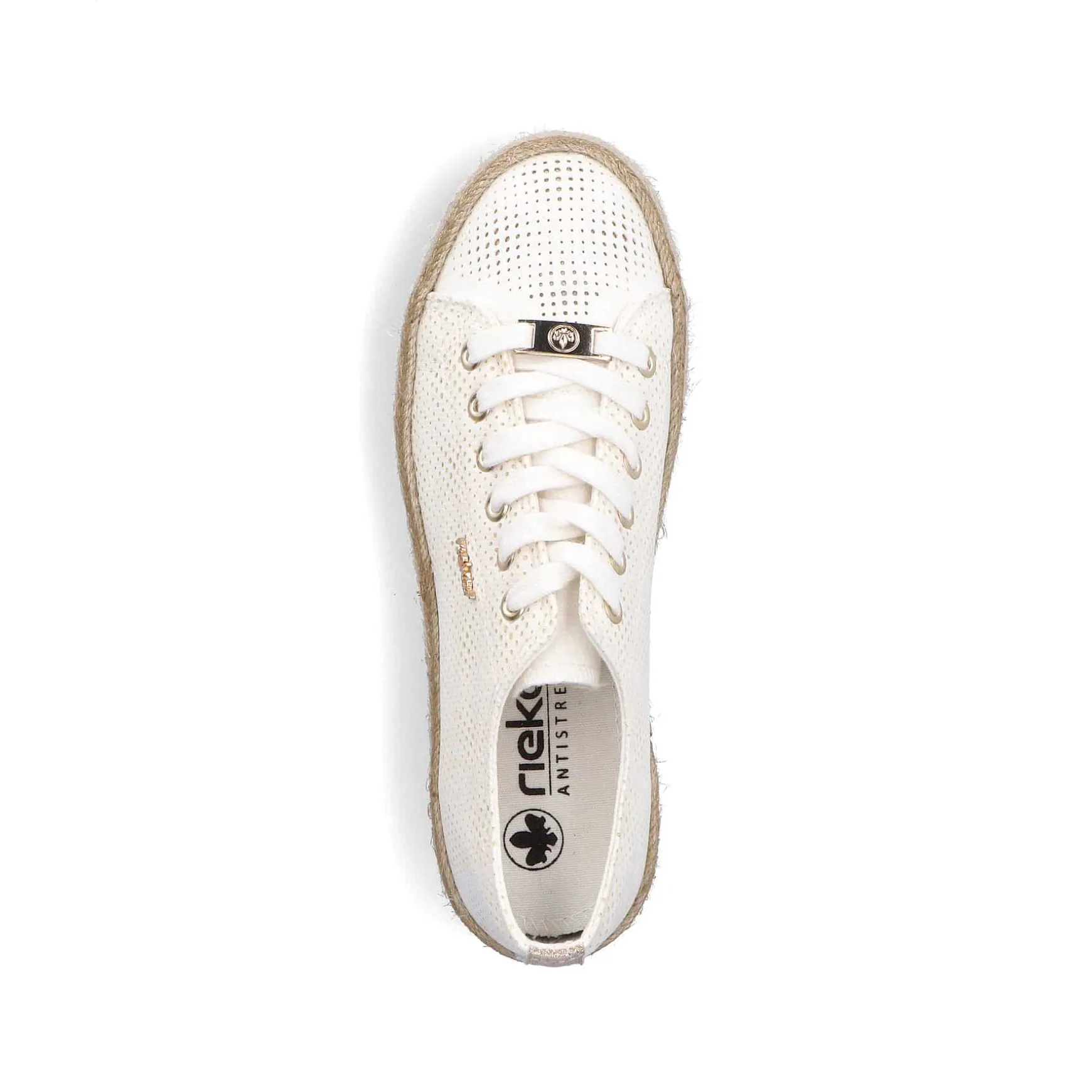 Rieker Women'S Lace-Up Shoes Swan White