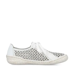 Rieker Women'S Lace-Up Shoes Pure White