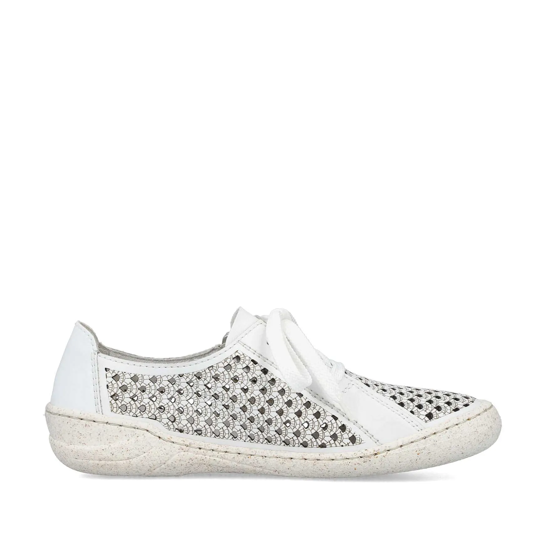 Rieker Women'S Lace-Up Shoes Pure White
