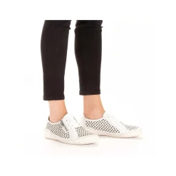 Rieker Women'S Lace-Up Shoes Pure White