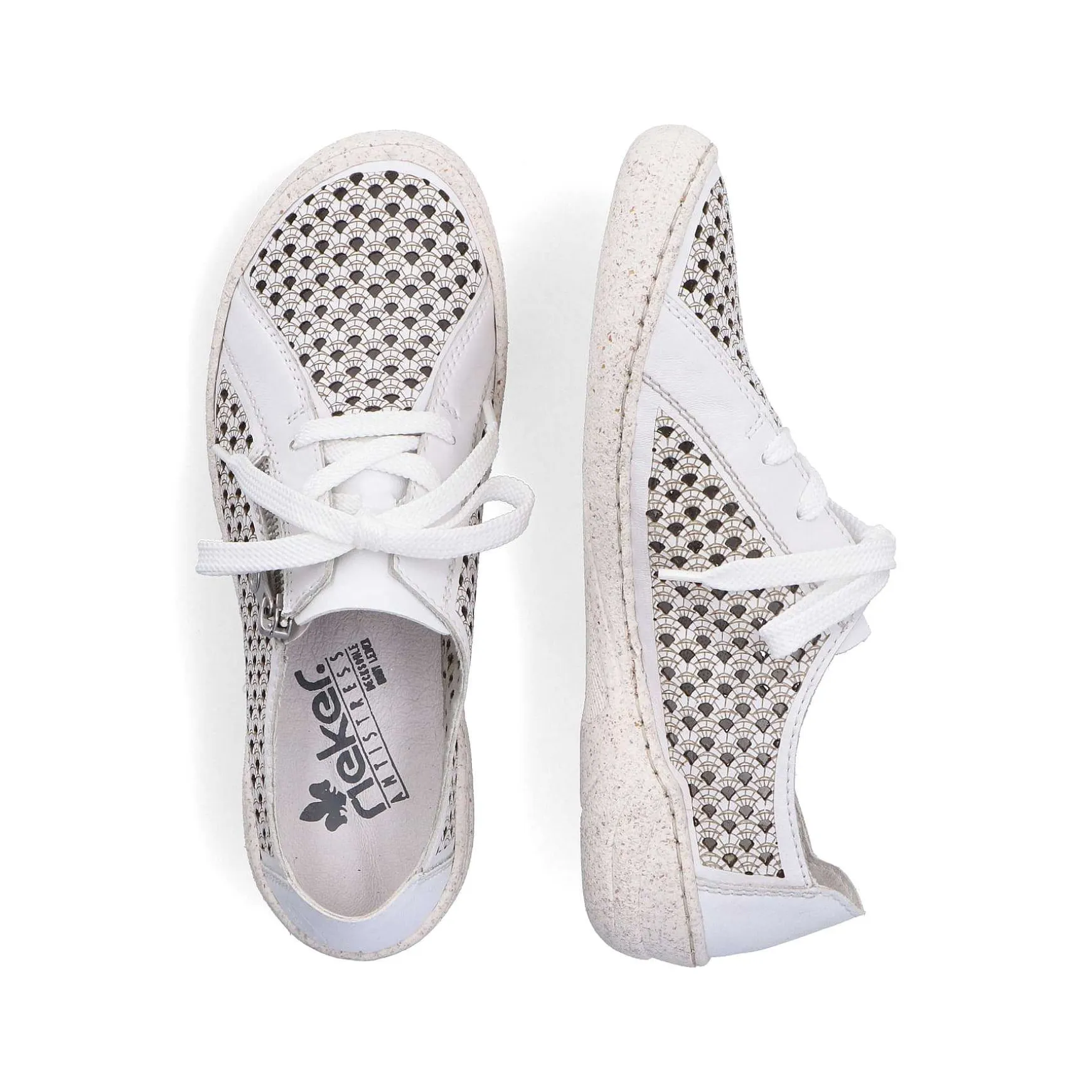 Rieker Women'S Lace-Up Shoes Pure White