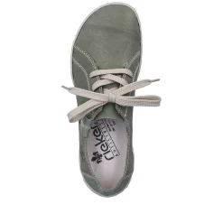 Rieker Women'S Lace-Up Shoes Green Gray