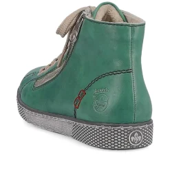 Rieker Women'S Lace-Up Shoes Emerald Green