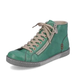 Rieker Women'S Lace-Up Shoes Emerald Green