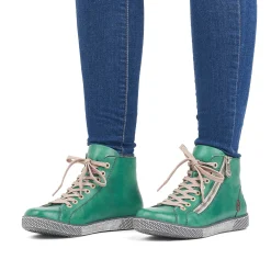 Rieker Women'S Lace-Up Shoes Emerald Green