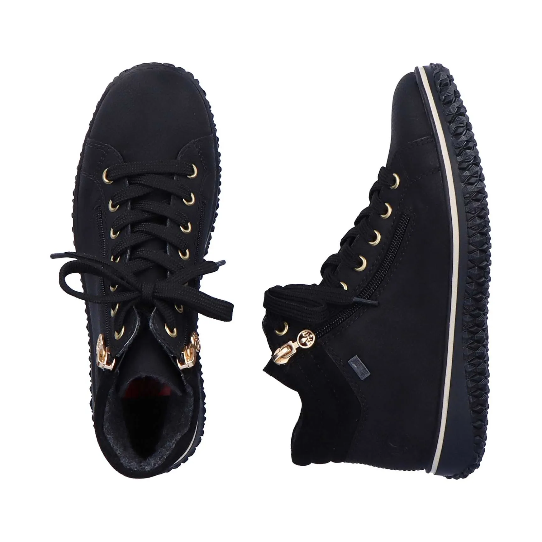 Rieker Women'S Lace-Up Shoes Deep Black