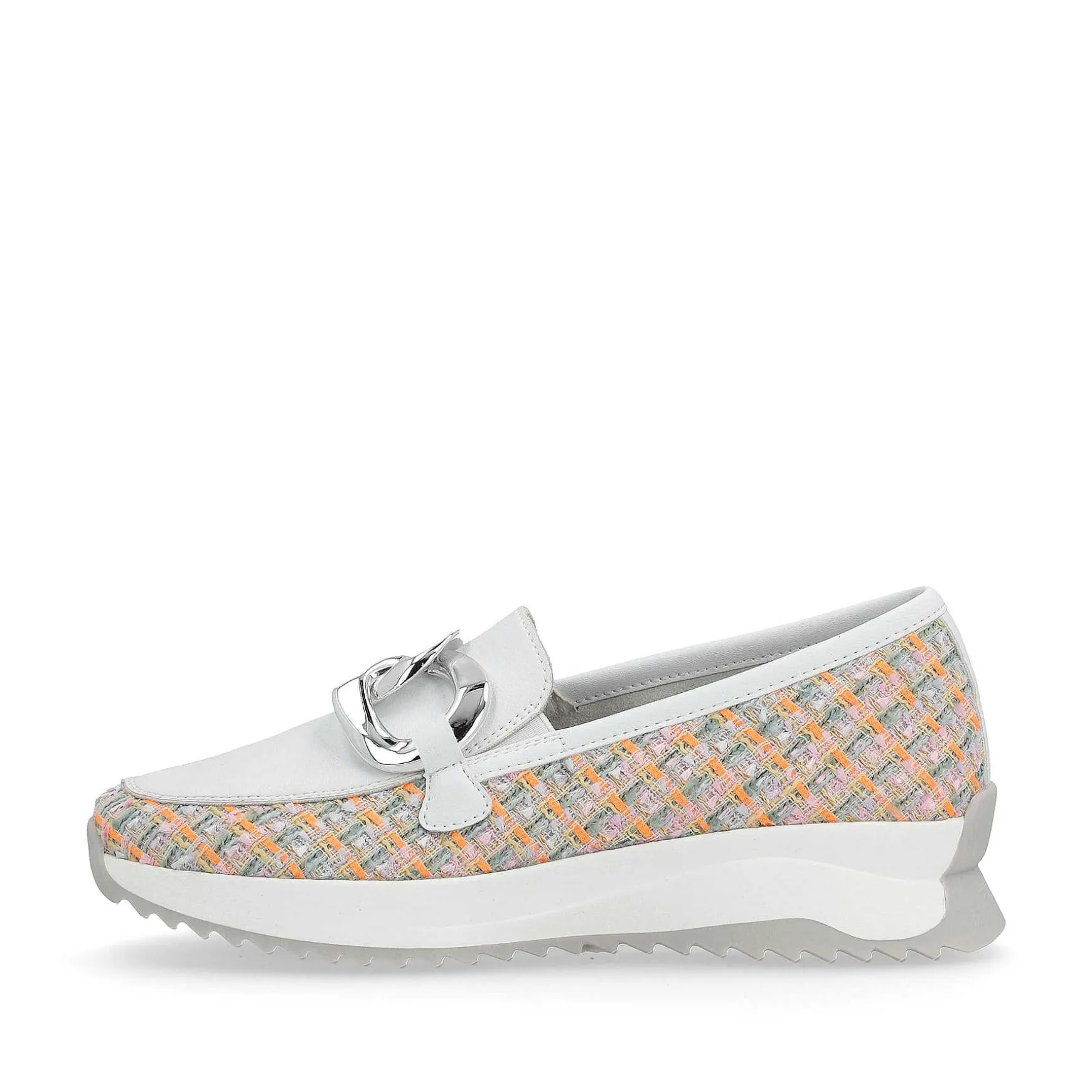 Rieker Women'S Loafer White-Multi