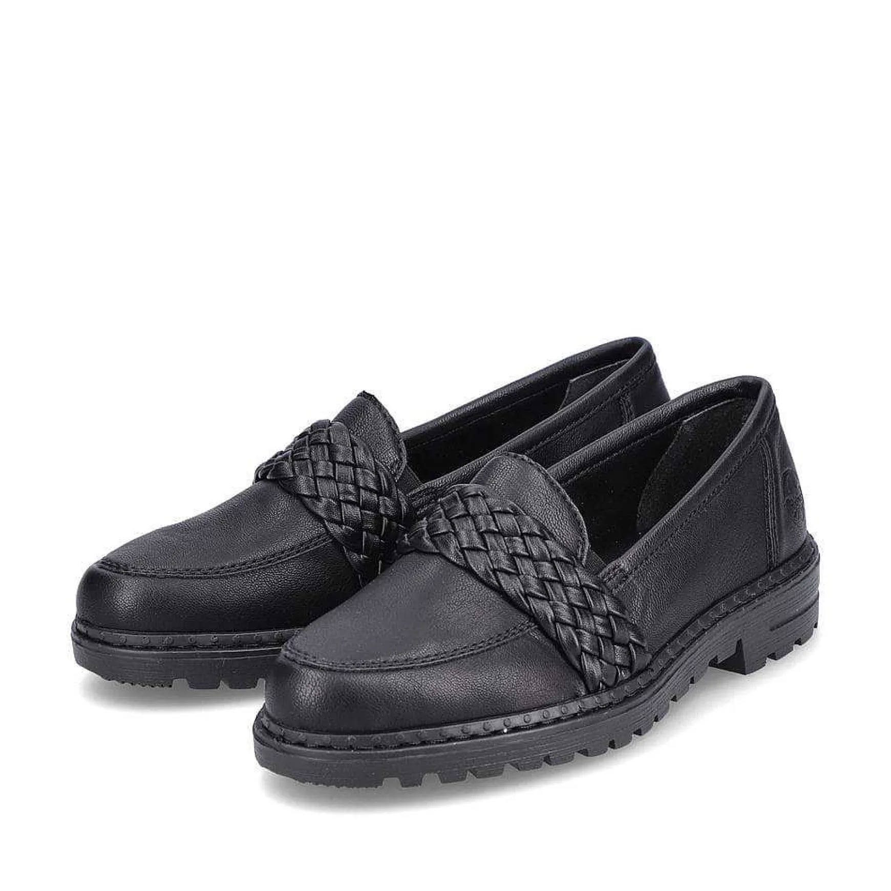 Rieker Women'S Loafers Graphite Black
