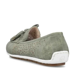 Rieker Women'S Loafers Green Grey