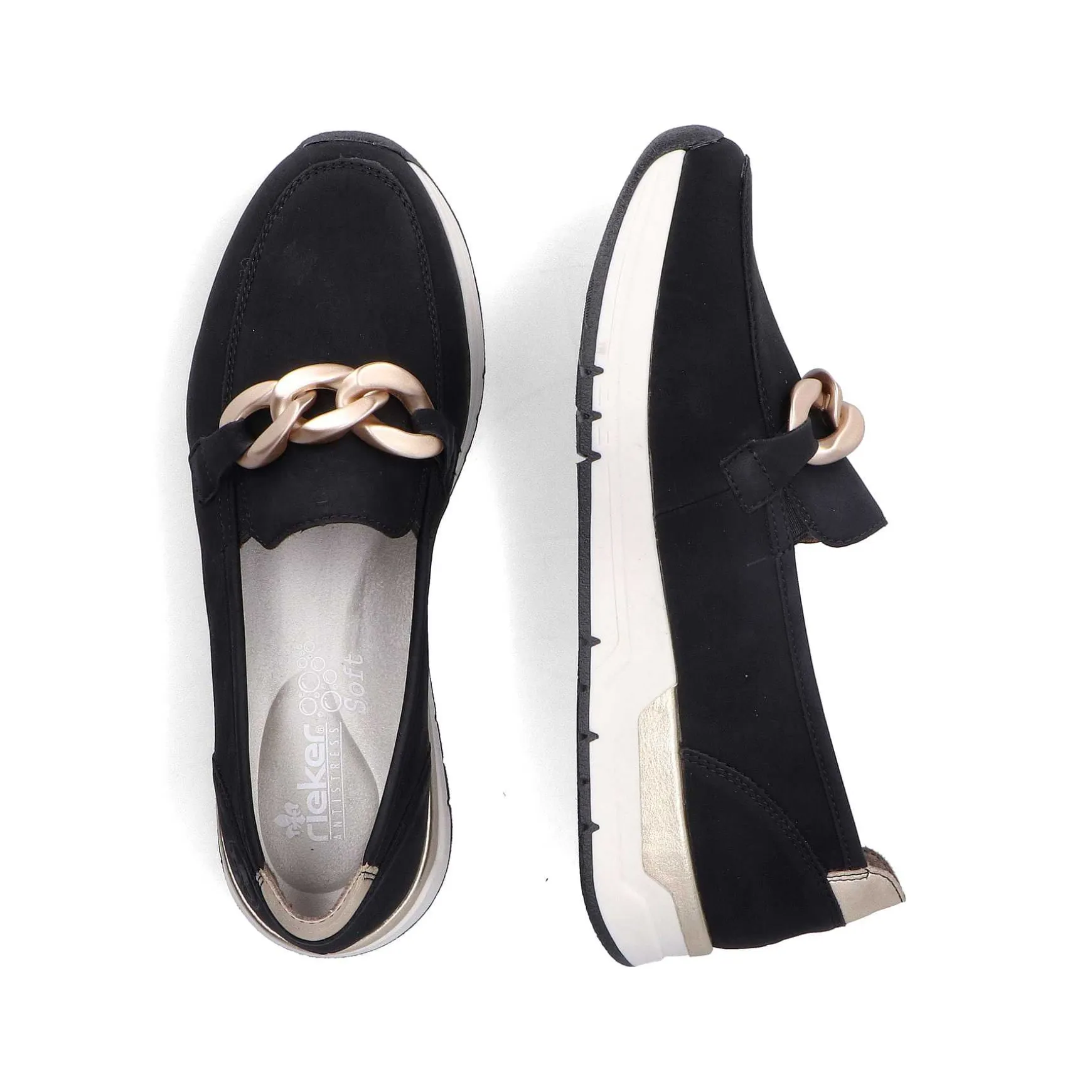 Rieker Women'S Loafers Jet Black