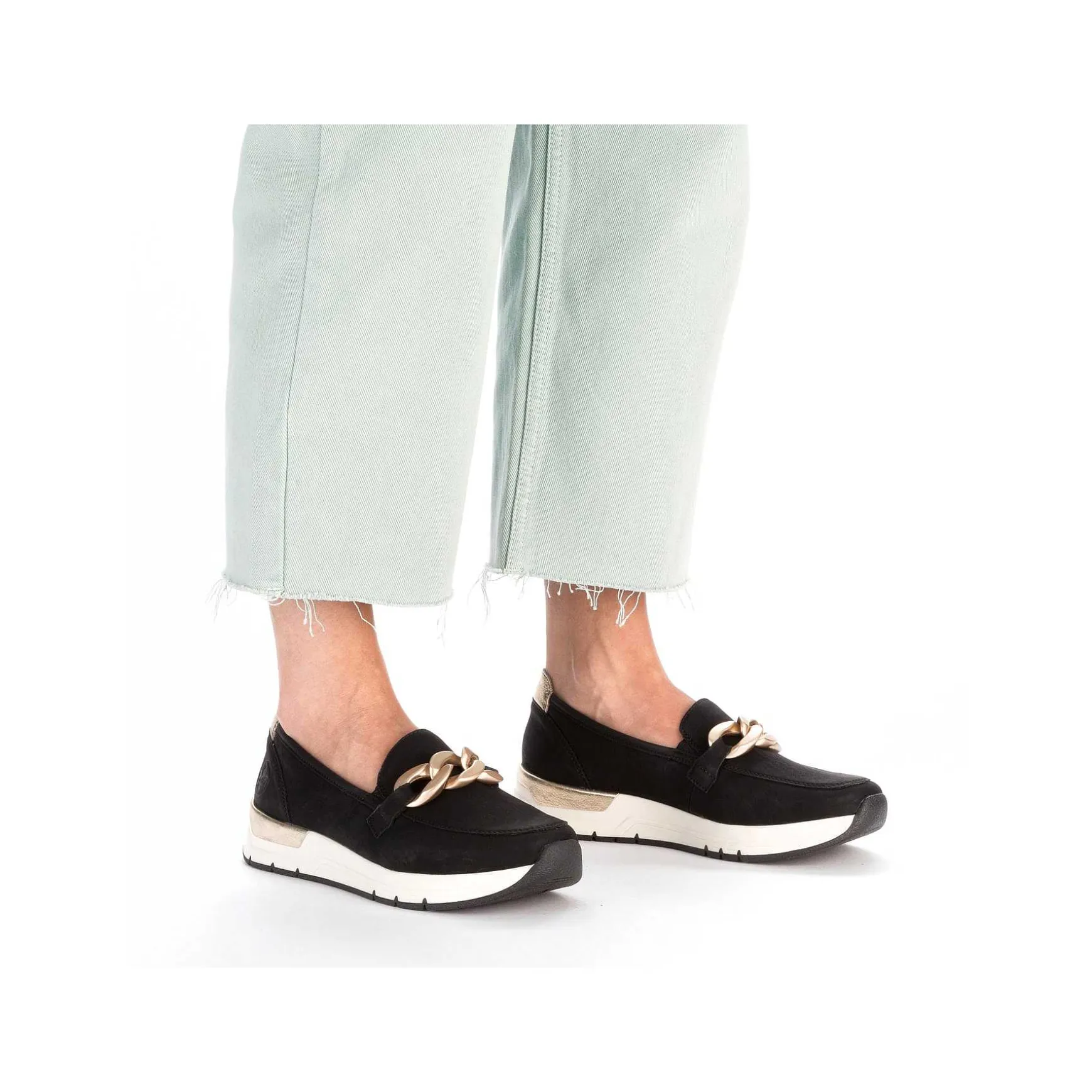 Rieker Women'S Loafers Jet Black