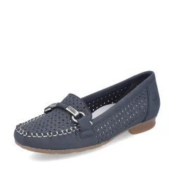 Rieker Women'S Loafers Navy Blue