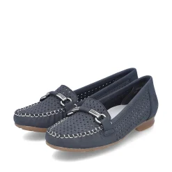 Rieker Women'S Loafers Navy Blue