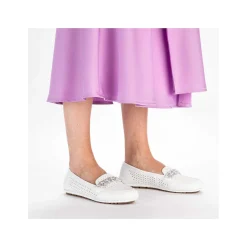 Rieker Women'S Loafers Pure White