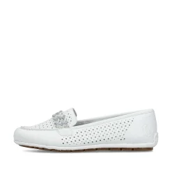 Rieker Women'S Loafers Pure White