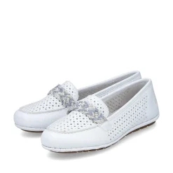 Rieker Women'S Loafers Pure White