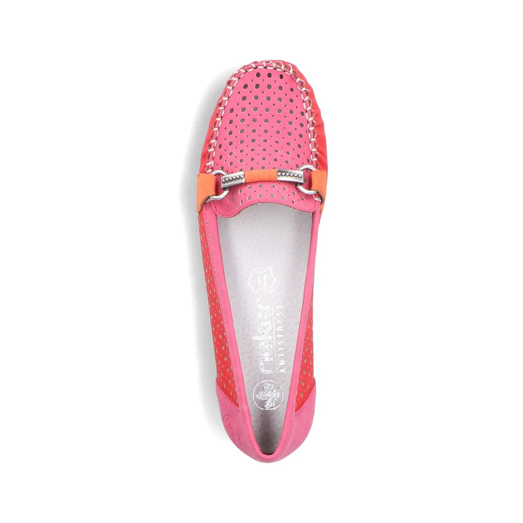 Rieker Women'S Loafers Raspberry Red