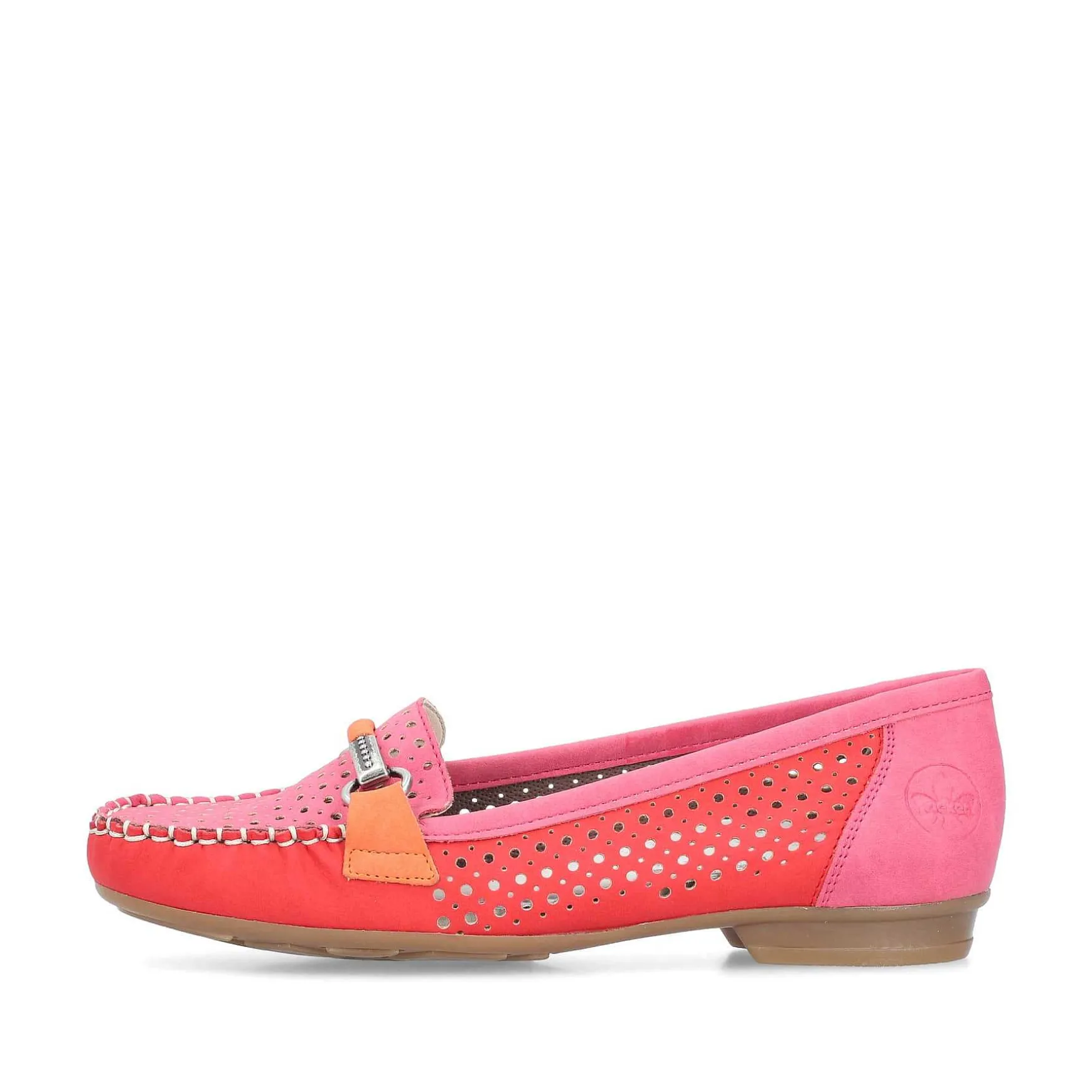 Rieker Women'S Loafers Raspberry Red
