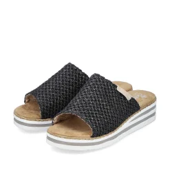 Rieker Women'S Mules Asphalt Black