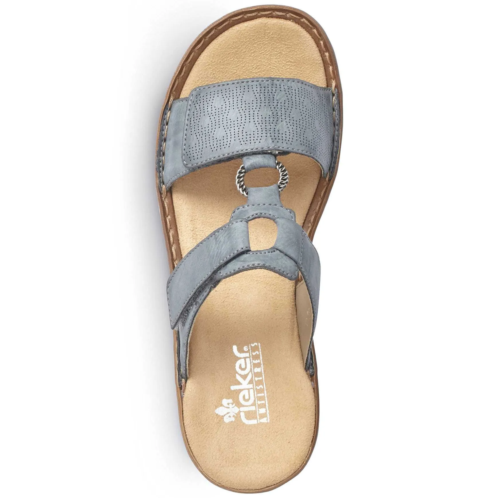 Rieker Women'S Mules Blue Gray