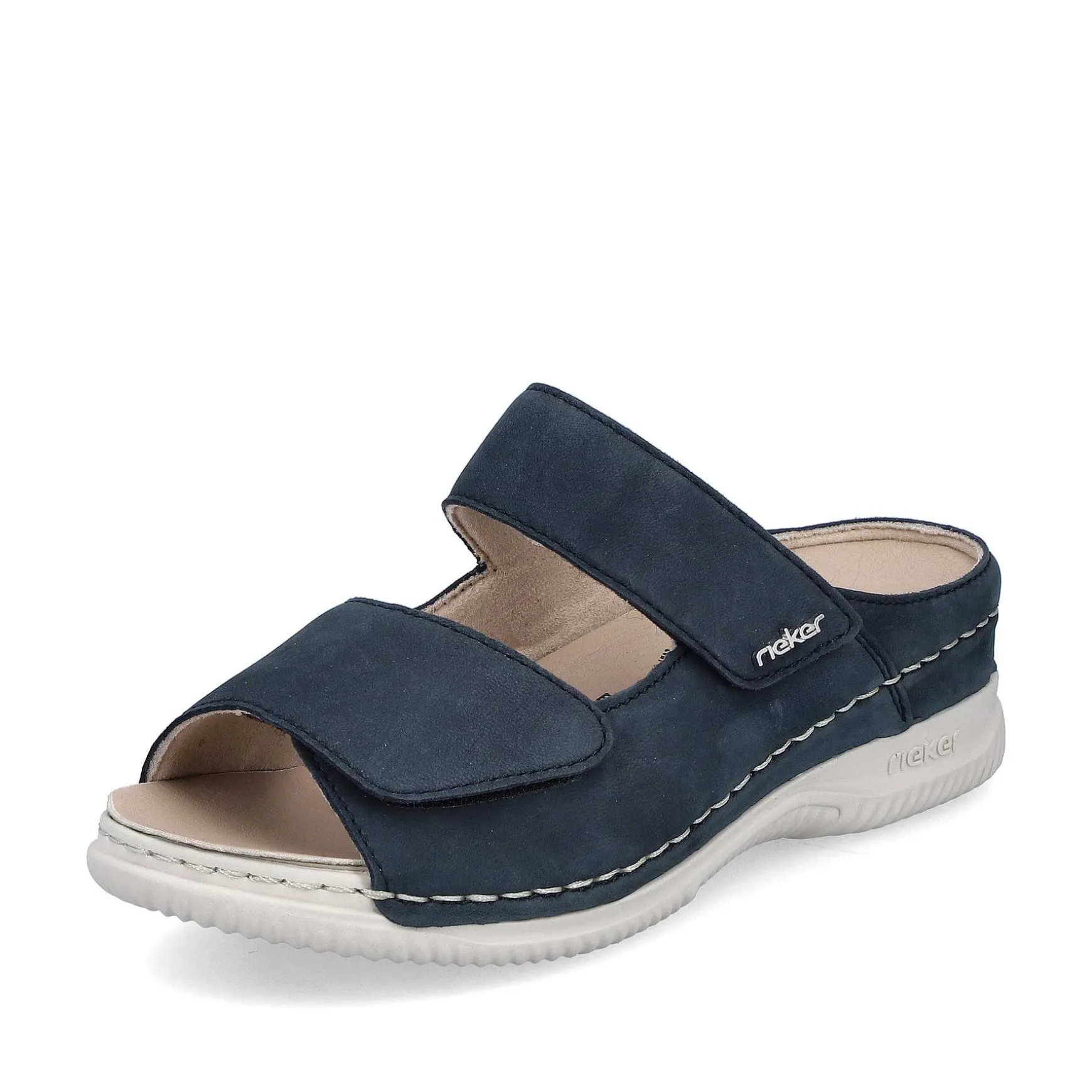 Rieker Women'S Mules Blue Gray