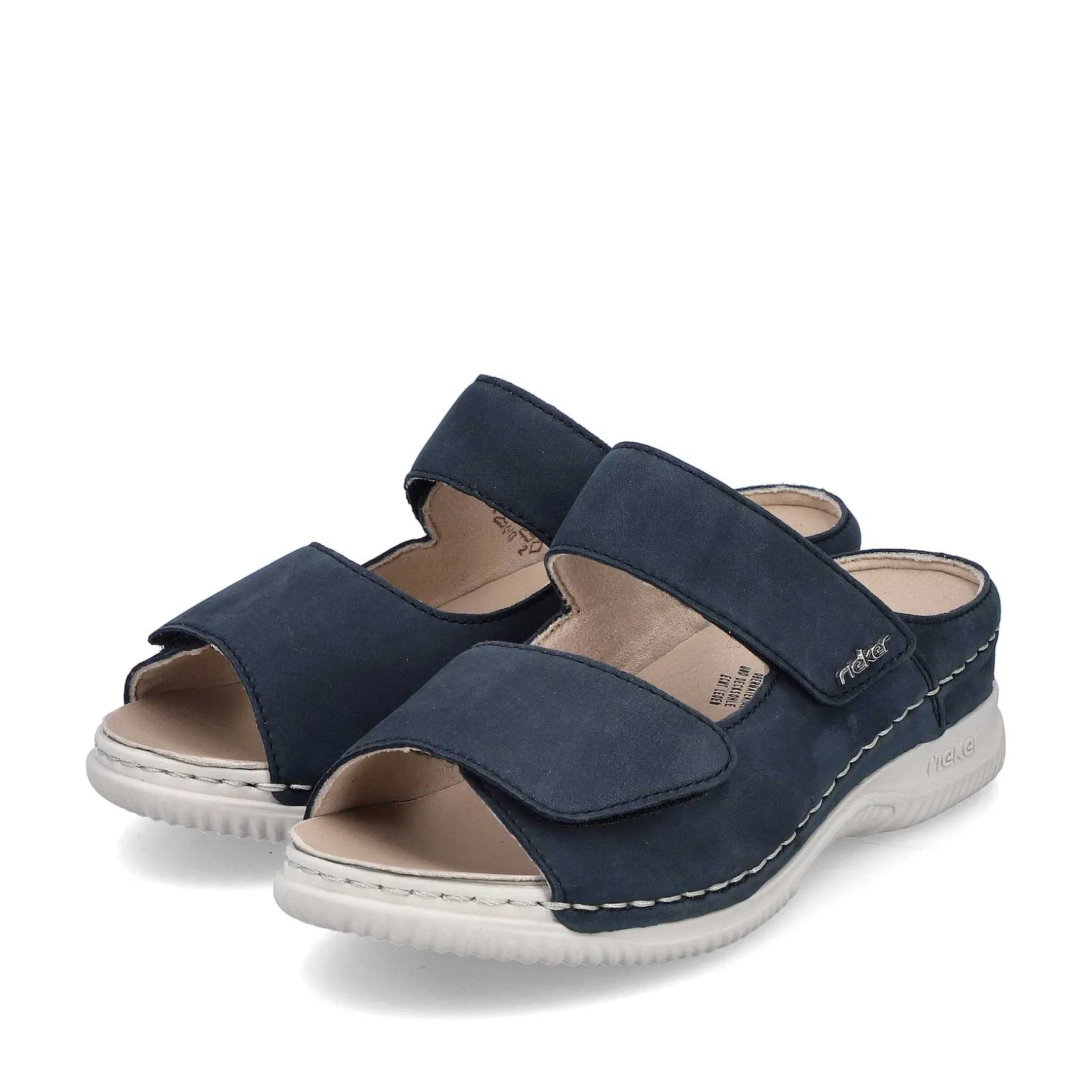 Rieker Women'S Mules Blue Gray