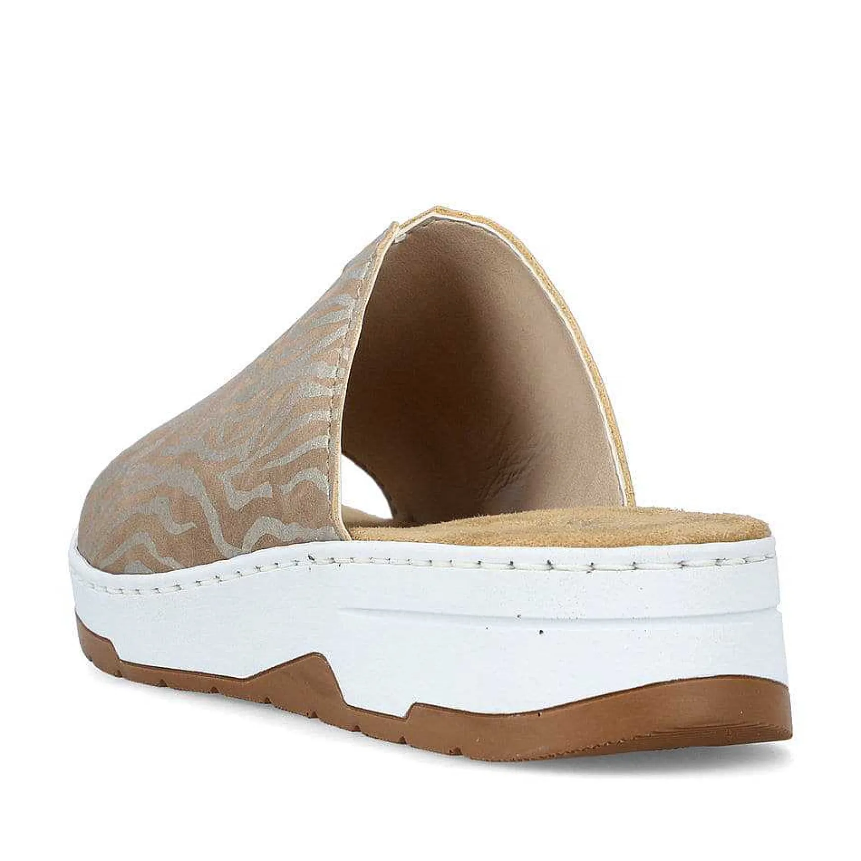 Rieker Women'S Mules Brown Beige