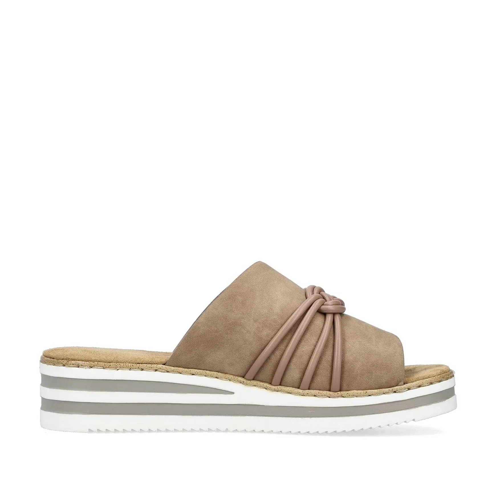 Rieker Women'S Mules Brown Beige