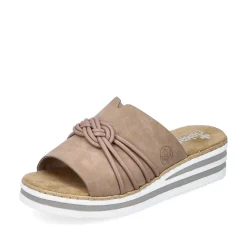 Rieker Women'S Mules Brown Beige