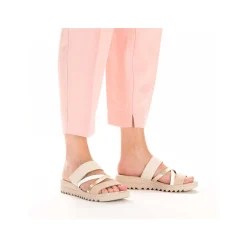 Rieker Women'S Mules Champagne Soft Pink