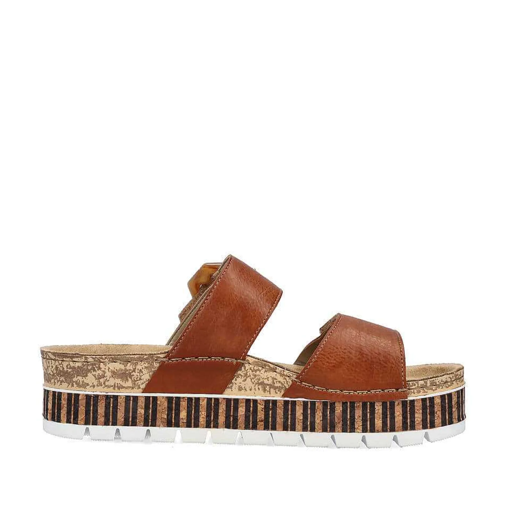 Rieker Women'S Mules Chestnut Brown