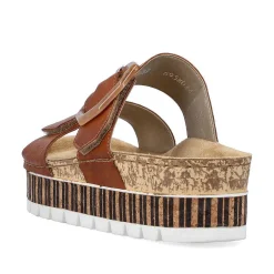 Rieker Women'S Mules Chestnut Brown