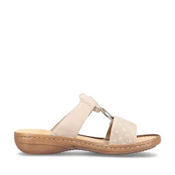 Rieker Women'S Mules Clay Beige