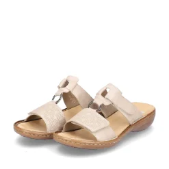 Rieker Women'S Mules Clay Beige