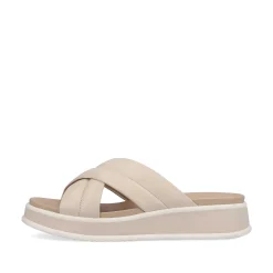 Rieker Women'S Mules Cream Beige