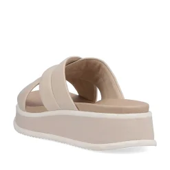 Rieker Women'S Mules Cream Beige