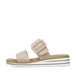 Rieker Women'S Mules Cream Beige