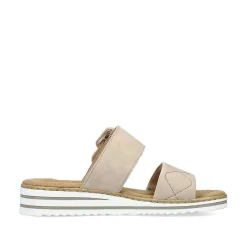 Rieker Women'S Mules Cream Beige