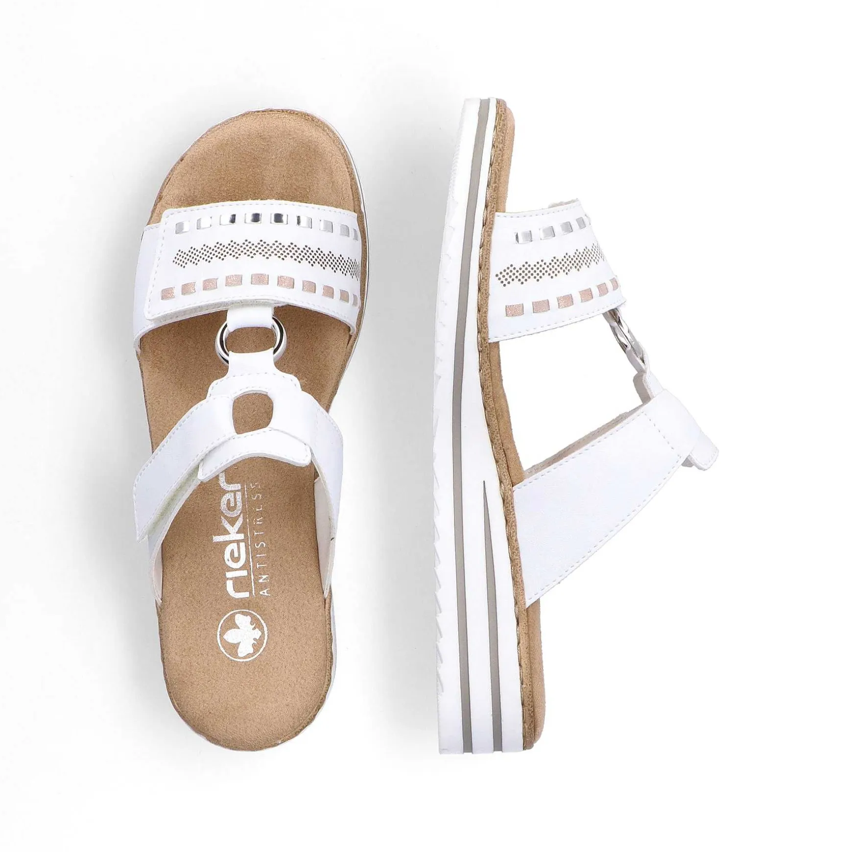 Rieker Women'S Mules Crystal White