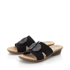 Rieker Women'S Mules Deep Black