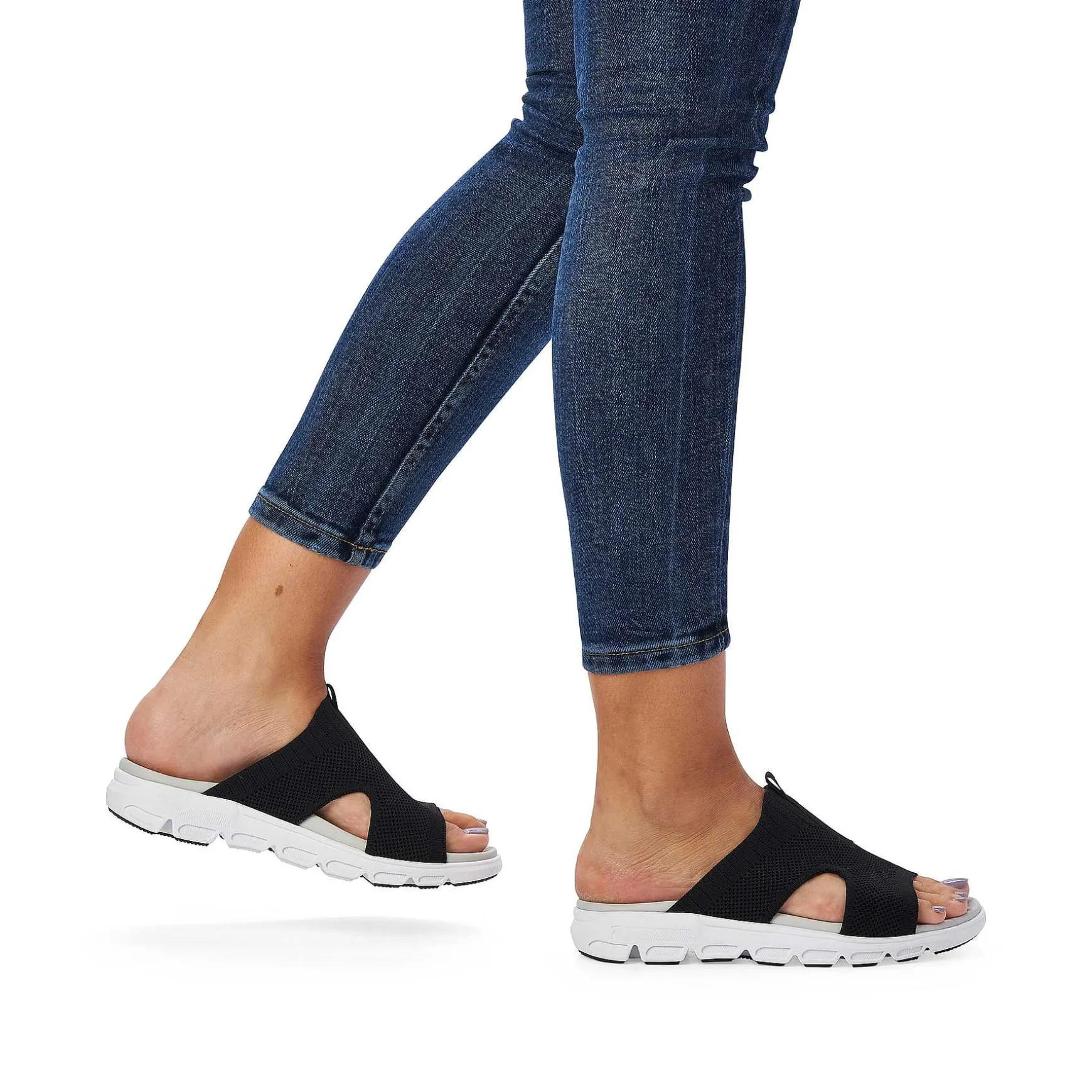 Rieker Women'S Mules Deep Black