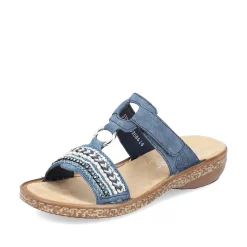 Rieker Women'S Mules Denim Blue