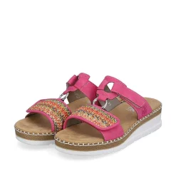 Rieker Women'S Mules Flamingo Pink