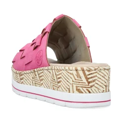 Rieker Women'S Mules Flamingo Pink