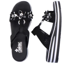 Rieker Women'S Mules Graphite Black